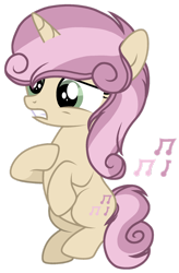 Size: 1280x1956 | Tagged: safe, artist:dayspring-dawnyt, oc, female, filly, foal, horn, imported from derpibooru, offspring, parent:button mash, parent:sweetie belle, parents:sweetiemash, pony, unicorn