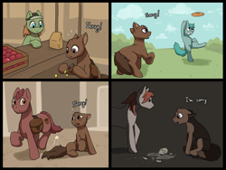 Size: 1600x1200 | Tagged: semi-grimdark, artist:cream cuddle, oc, abuse, black eye, colt, comic, domestic abuse, female, foal, imported from derpibooru, male, mare, mother and child, oc only