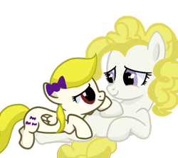 Size: 1080x958 | Tagged: safe, artist:oumirot, oc, oc:gale lily, duo, female, filly, foal, g1, g1 to g4, g4, galeprise sister, generation leap, imported from derpibooru, pegasus, pony, siblings, simple background, sisters, surprise, surprise's sister, transparent background, younger