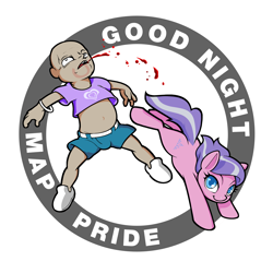 Size: 4000x4000 | Tagged: semi-grimdark, artist:darkdoomer, diamond tiara, banned from derpibooru, blood, bucking, decal, design, earth pony, female, filly, foal, g4, human, imported from twibooru, knocked out, man, map symbol, pony, simple background