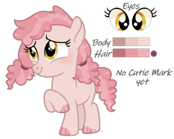 Size: 1226x976 | Tagged: safe, artist:pancakeartyt, oc, oc:strawberry pie, earth pony, female, filly, foal, imported from derpibooru, offspring, parent:cheese sandwich, parent:pinkie pie, parents:cheesepie, pony