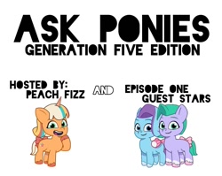 Size: 1359x1080 | Tagged: safe, artist:caseyben887, :d, bow, coat markings, earth pony, female, filly, foal, g5, glory (g5), horn, imported from derpibooru, looking at you, open mouth, open smile, peach fizz, pegasus, pippsqueak trio, pippsqueaks, pony, seashell (g5), simple background, smiling, smiling at you, socks (coat markings), tail, tail bow, trio, unicorn, white background