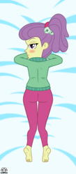 Size: 524x1200 | Tagged: suggestive, artist:theminus, equestria girls, feet, female, imported from twibooru, lily pad (equestria girls), lilybutt, lolicon, underage