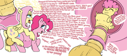 Size: 1423x633 | Tagged: explicit, artist:myra, fluttershy, pinkie pie, ahegao, anatomically correct, balls, belly, big balls, big belly, big penis, butt, cervical penetration, cervix, drool, earth pony, female, fetuscon, filly, foal, foalcon, futa, futa fluttershy, futa on female, g4, genitals, horsecock, imported from derpibooru, intersex, lesbian, li'l cheese, matryoshka fucking, nudity, open mouth, pegasus, penetration, penis, plot, pony, preggy pie, pregnant, pregnant sex, rule 63, sex, ship:flutterpie, shipping, text, tongue out, trio, vaginal, vulva, x-ray