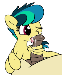 Size: 1240x1502 | Tagged: explicit, artist:permpony, oc, oc:apogee, oc:jet stream, age difference, alternate version, balls, cum, cum in mouth, duo, duo male and female, father and child, father and daughter, female, female focus, filly, foal, foalcon, genitals, horsecock, imported from derpibooru, incest, licking, licking cock, male, nudity, oc only, oc x oc, offscreen character, offscreen male, one eye closed, oral, pegasus, penis, pony, pony on pony action, sex, ship:apojet, shipping, simple background, solo focus, stallion, stallion on filly, straight, tongue out, transparent background, wingjob, wings