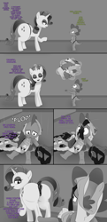 Size: 1989x4096 | Tagged: explicit, artist:anonymousandrei, rarity, spike, age difference, anus, balls, bdsm, chastity, chastity cage, chastity strap, clitoris, clothes, comic, derpibooru exclusive, dirty clothes, dock, dragon, duo, duo male and female, female, flat chastity cage, foalcon, g4, genitals, grayscale, horn, imported from derpibooru, large butt, large ponut, magic, male, mare, monochrome, no nut november, nudity, panties, panties on head, penis, ponut, pony, ship:sparity, shipping, straight, tail, tail aside, teasing, telekinesis, the ass was fat, underwear, unicorn, vaginal secretions, vulva, vulvar winking, wingless spike