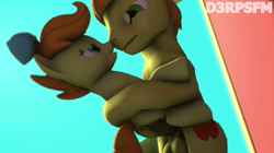 Size: 1280x720 | Tagged: explicit, artist:d3rpsfm, 2025, 3d, age difference, animated, anus, balls, bipedal, bipedal leaning, bow, braeburn, butt, earth pony, exhibitionism, female, filly, foal, foalcon, g4, genitals, hair bow, holding a pony, imported from derpibooru, leaning, looking at each other, looking at someone, loop, male, no sound, nose to nose, nudity, penetration, penis, plot, ponut, pony, public sex, pumpkin cake, sex, ship:braepumpkin, shipping, smiling, source filmmaker, stallion, stallion on filly, standing sex, straight, suspended congress, tail, vaginal, webm