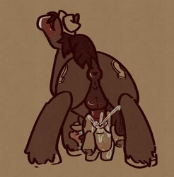 Size: 2235x2274 | Tagged: explicit, artist:viotailed, apple bloom, abdominal bulge, age difference, anus, ass up, blushing, clitoris, creampie, crying, cum, doggy style, dripping, dripping cum, dubious consent, duo, duo male and female, earth pony, face down ass up, female, filly, foal, foalcon, from behind, g4, genitals, horsecock, imported from derpibooru, male, medial ring, nudity, penetration, penis, ponut, pony, rear view, sex, size difference, stallion, stallion on filly, standing, straight, trouble shoes, vaginal, vaginal secretions, vulva, younger