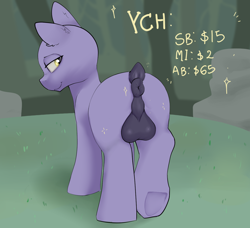 Size: 1311x1195 | Tagged: explicit, artist:dumbwoofer, oc, alicorn, balls, butt, colt, commission, earth pony, foal, foalcon, genitals, horn, imported from derpibooru, looking at you, male, nudity, oc only, pegasus, plot, pony, unicorn, your character here
