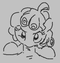Size: 329x344 | Tagged: explicit, artist:bobblygobbly, blowjob, cozy glow, female, filly, foal, foalcon, g4, genitals, hair ribbon, human, human male, human male on filly, human on pony action, imported from derpibooru, interspecies, looking at you, male, monochrome, nudity, offscreen character, oral, pegasus, penis, pony, pov, ribbon, sex, sketch, straight