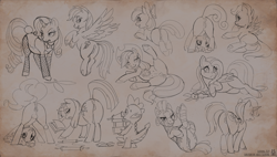 Size: 3743x2131 | Tagged: explicit, artist:lichfang, apple bloom, applejack, fluttershy, pinkie pie, rainbow dash, rarity, scootaloo, spike, sweetie belle, twilight sparkle, after blowjob, anatomically correct, angel bunny, animal, anus, apple bloom's bow, ass up, balloonbutt, bedroom eyes, bestiality, blowjob, book, bow, bowtie, bunny ears, bunny suit, butt, carrying, clitoris, clothes, crotchboobs, cutie mark crusaders, dock, dragon, dragon dick, drool, drool string, ear piercing, earring, earth pony, erection, face down, female, fishnet clothing, fishnet stockings, flexible, flutterzoo, flying, foalcon, folded wings, g4, genitals, gritted teeth, hair bow, high res, horn, imported from derpibooru, interspecies, jewelry, legs in air, legwear, lidded eyes, looking at you, looking away, looking back, lying down, male, mane seven, mane six, mare, monochrome, nipples, nudity, on side, open mouth, open smile, oral, pegasus, penis, piercing, plot, ponut, pony, presenting, rabbit, rainbutt dash, raised tail, scroll, sex, ship:angelshy, shipping, smiling, spread legs, spread wings, spreading, stockings, straight, sweat, tail, teeth, the great and powerful ass, thigh highs, trixie, twibutt, underhoof, unicorn, upside down, vulva, wings, zebra, zecora, zecorass