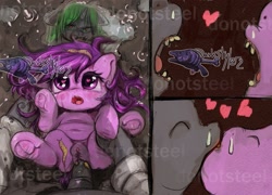 Size: 1499x1080 | Tagged: explicit, artist:darkstylerz, oc, oc:darkstyle, oc:emilia starsong, age difference, anal, clitoris, comic, cute, female, filly, foal, foalcon, frog (hoof), genitals, heart, heart eyes, hooves, horsecock, imported from derpibooru, kissing, male, mud, nudity, obtrusive watermark, penetration, penis, pony, pony oc, pony on pony action, reflection, romantic, sex, slug, slugs in ass, source needed, stallion, stallion on filly, straight, underhoof, useless source url, vulva, watermark, wingding eyes, wrinkles