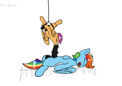 Size: 1754x1240 | Tagged: explicit, artist:bun_burst, rainbow dash, scootaloo, age difference, balls, colt, colt on stallion, drool, duo, eyes closed, foal, foalcon, g4, gay, genitals, horsecock, imported from derpibooru, licking, licking cock, male, mission impossible, nudity, oral, pegasus, penis, pony, rainbow blitz, rule 63, scooteroll, sex, ship:scootadash, ship:scooterblitz, shipping, simple background, stallion, tongue out, white background