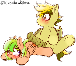 Size: 4278x3768 | Tagged: explicit, artist:frosthawkpone, oc, oc:dune raindrops, :p, age difference, bat pony, blushing, butt, female, filly, foal, foalcon, genitals, horsecock, hotdogging, imported from derpibooru, male, nudity, pegasus, penis, pony, sex, stallion, stallion on filly, straight, tongue out