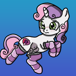 Size: 1024x1024 | Tagged: explicit, artist:background_pon3, sweetie belle, anatomically incorrect, blushing, butt, canine vulva, clothes, crotchboobs, cute, dark crotchboobs, dark genitals, embarrassed, female, filly, foal, foalcon, frilly socks, frontgina, g4, genitals, gradient background, green eyes, horn, imported from derpibooru, nipples, nudity, pony, socks, solo, solo female, teats, unicorn, unsure, vulva