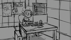 Size: 1280x720 | Tagged: explicit, artist:parumpi, pinkie pie, rarity, spike, age difference, anatomically correct, animated, annoyed, anus, balloonbutt, bottom heavy, bouncing, bouncing butt, butt, clothes, computer, crotch bulge, cum, cum stain, cumming, desk, dragon, earth pony, email, erection, female, foalcon, g4, getting erect, grayscale, implied pinkiespike, implied rarity, implied shipping, implied straight, imported from derpibooru, indoors, jizz in my pants, male, monochrome, no sound, nudity, pants, penis, plot, ponut, pony, poster, premature ejaculation, rear view, recording, ship:pinkiespike, shipping, sitting, small penis, straight, tenting, thought bubble, twerking, vulgar, vulva, webm, wingless spike