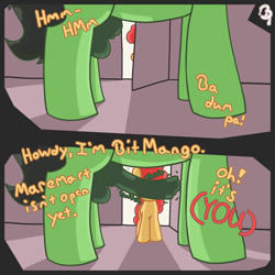 Size: 1500x1500 | Tagged: explicit, oc, oc:anon stallion, oc:bit mango, comic:bits for caps, (you), age difference, anonymous artist, comic, earth pony, female, filly, foal, foalcon, genitals, horsecock, imported from derpibooru, male, nudity, oc only, penis, pony, pony oc, pony on pony action, source needed, stallion, stallion on filly, straight, text, throbbing, twitching penis