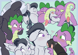 Size: 1700x1200 | Tagged: explicit, artist:ashersketch, spike, after anal orgasm, age difference, anal, anal creampie, anus, baby, baby dragon, brothers, colt, creampie, cum, dragon, eyes closed, floating heart, foal, foalcon, from behind, from front, g4, gay, genitals, group sex, hands free, heart, horsecock, imported from derpibooru, incest, interspecies, kiss on the lips, kissing, licking, licking cock, lying down, lying on top of someone, male, missionary position, mmm threesome, multiple orgasms, multiple positions, nudity, one after another, oral, pegasus, penetration, penis, ponut, pony, rumble, sex, ship:rumblelane, ship:rumblespike, ship:spikelane, shipping, short mane, sibling incest, siblings, simultaneous orgasm, spread legs, spreading, stallion, stallion on baby dragon, stallion on colt, threesome, thunderlane, tongue out, trio, trio male, wingless spike