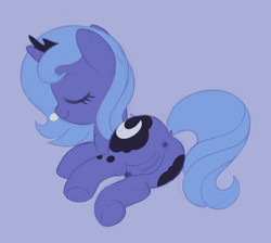 Size: 1199x1076 | Tagged: explicit, artist:itoruna-the-platypus, princess luna, alicorn, anus, butt, crotchboobs, dock, eyes closed, female, filly, filly luna, foal, foalcon, g4, horn, human vulva, human vulva on pony, imported from derpibooru, jewelry, lying down, nipples, nudity, plot, pony, purple background, simple background, smiling, solo, solo female, tail, tiara, underhoof, vulva, younger