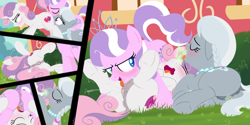 Size: 4320x2160 | Tagged: explicit, artist:dtcx97, diamond tiara, silver spoon, sweetie belle, art pack:fillypack 3, anal orgasm, anal-vaginal orgasm, analingus, analingus on female, anatomically correct, anus, butt, clitoral stimulation, crotchboobs, cunnilingus, dark crotchboobs, dark genitals, diamond buttiara, dock, doubleingus, earth pony, estrus, female, female on female analingus, female orgasm, females only, filly, filly on filly, foal, foalcon, g4, group sex, hands free, horn, horngasm, hornjob, imported from derpibooru, lesbian, magic, magical stimulation, multiple orgasms, nipples, nudity, oral, orgasm, outdoor sex, outdoors, plot, pony, reverse foalcon, sex, ship:diamondbelle, ship:silverbelle, shipping, silverbutt, squirting, surprise cunnilingus, surprise oral, sweetie butt, tail, teats, the cmc's cutie marks, threesome, tremble spikes, trio, trio female, unicorn, vaginal orgasm, vaginal secretions, vulva, wall of tags