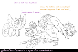 Size: 1573x1059 | Tagged: explicit, artist:rosequartzhearts, princess flurry heart, alicorn, big penis, brother and sister, colt, colt on filly, female, filly, foal, foalcon, g4, horn, hyper, hyper penis, imported from derpibooru, impossible fit, impossibly large penis, incest, male, monochrome, nudity, pegasus, penis, pony, pound cake, pumpkin cake, siblings, spread wings, straight, swirly eyes, twincest, twins, unicorn, vulva, wingboner, wings
