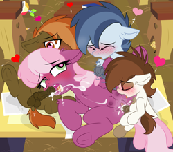 Size: 2892x2546 | Tagged: explicit, artist:sherathoz, editor:arkon sell, button mash, age difference, alternate version, balls, blowjob, blushing, cheerilee, cheerilee gets all the colts, cheerimash, cheeripip, classroom, clitoris, collaboration, colt, colt on mare, creampie, crotchboobs, cum, cum in mouth, cum version, cumming, desk, dock, drool, drool string, dry orgasm, earth pony, edit, erection, eyelashes, female, floating heart, foal, foalbang, foalcon, g4, gangbang, group sex, hands free, heart, heart eyes, hoofjob, horsecock, imported from derpibooru, indoors, lying down, male, mare, missionary position, moaning, nipples, no eyelashes, nudity, on back, oral, orgasm, penetration, penis, pipsqueak, pony, school, sex, shady daze, ship:shadrilee, shipping, simultaneous orgasm, size difference, spread legs, spreading, straight, straight shota, tail, teacher and student, teats, tongue out, underhoof, vaginal, vaginal creampie, vaginal orgasm, vaginal secretions, vulva, wingding eyes