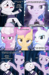 Size: 1989x3072 | Tagged: explicit, grimdark, artist:anonymousandrei, rarity, scootaloo, twilight sparkle, comic:rumble and the tree of harmony, ahegao, alicorn, balls, bondage, cheerilee, colt, comic, derpibooru exclusive, erection, female, foal, foalcon, fondling, g4, horn, imported from derpibooru, male, mare, nudity, open mouth, pegasus, penis, pony, rape, roots, rumble, sex, sheath, sheathed, straight, straight shota, tongue out, tree of harmony, treelight sparkle, unicorn, vine, vine bondage