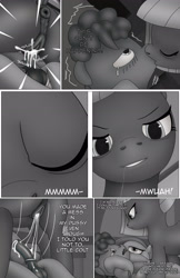 Size: 1989x3072 | Tagged: explicit, grimdark, artist:anonymousandrei, comic:life of li'l cheese, age difference, aunt and nephew, balls, bdsm, bed, bedroom, bedroom eyes, colt, comic, creampie, cum, cum string, cumming, derpibooru exclusive, dominant, drool, drool string, earth pony, face licking, female, female on male, female on male rape, femdom, ffm threesome, foal, foalcon, frown, g4, group sex, implied castration, imported from derpibooru, incest, kiss on the lips, kissing, li'l cheese, licking, licking lips, limedom, limestone pie, looking pleasured, male, malesub, marble pie, marbledom, mare, mare on colt, nudity, older limestone pie, older marble pie, on bed, onomatopoeia, orgasm, penis, pie family home, pony, rape, sandwiched, scared expression, scared eyes, sex, sex noises, spread legs, spreading, straight, straight shota, submissive, teary eyes, threesome, tongue out, trio, vaginal secretions, virgin, vulva