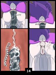 Size: 6000x8000 | Tagged: explicit, artist:imposter dude, oc, oc:snowie aura, oc:tempest streamrider, after anal, after vaginal, age difference, anal, anal creampie, anus, bow, comic, creampie, cum, female, filly, foal, foalcon, horn, imported from derpibooru, large penetration, male, nudity, oc only, orgasm, pegasus, penetration, penis, pony, pony oc, pony on pony action, presenting, sex, stallion, stallion on filly, straight, tail, tail bow, unicorn, vag to ass, vulva