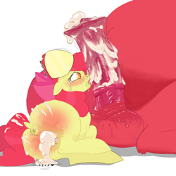 Size: 3139x3138 | Tagged: explicit, grimdark, artist:llkki, apple bloom, abuse, afterrape, aftersex, age difference, alternate version, anus, apple bloom's bow, applebuse, applecest, balls, big macintosh, big penis, bow, brother and sister, butt, creampie, crying, cum, earth pony, excessive cum, fat, female, filly, floppy ears, foal, foalcon, g4, hair bow, horsecock, implied vaginal, imported from derpibooru, incest, licking, licking cock, male, nudity, offscreen character, offscreen male, oral, penis, plot, ponut, pony, rape, sex, siblings, stallion, stallion on filly, straight, tongue out, vaginal creampie