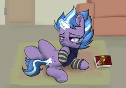 Size: 3598x2500 | Tagged: explicit, artist:dumbwoofer, anatomically correct, blushing, book, clitoris, clothes, couch, crotchboobs, delicious flat crotch, ear fluff, female, filly, foal, foalcon, g4, hoof over mouth, horn, imported from derpibooru, indoors, lilymoon, lying down, magic, magic aura, magical stimulation, masturbation, nipples, nudity, on side, orgasm, pony, solo, solo female, spread legs, spreading, sweat, sweatdrop, teats, underhoof, unicorn, vaginal masturbation, vaginal orgasm, vaginal secretions, vulva, vulvar winking