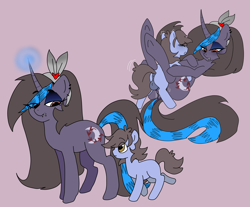 Size: 2640x2190 | Tagged: explicit, artist:itsvivi, oc, oc:mourning gloom, oc:trail scout, age difference, anatomically correct, anus, brother and sister, colored, colt, colt on mare, cutie mark, duo, earth pony, female, flat colors, foal, foalcon, goth, horn, imported from derpibooru, incest, male, mare, missionary position, nudity, oc only, oc x oc, penetration, pony, reference sheet, reverse foalcon, sex, shipping, siblings, simple background, straight, straight shota, unicorn, vaginal, vulva, young