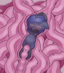 Size: 2600x3000 | Tagged: explicit, artist:zigmeow, oc, oc:starlight blossom, belly, bondage, clitoris, clothes, crotchboobs, egg, eggnant, female, filly, foal, foalcon, horn, imported from derpibooru, legwear, nipples, nudity, oc only, oviposition, penetration, pony, pregnant, pregnant foal, sex, socks, solo, solo female, tentacle bondage, tentacle porn, tentacles, tentacles on female, tentacles on filly, thigh highs, unicorn, vaginal, vulva
