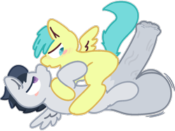 Size: 2732x2048 | Tagged: explicit, artist:nitrox, balls, big balls, big penis, blush lines, blushing, colt, colt on filly, drool, drool string, duo, duo male and female, female, fetish, filly, foal, foalcon, g4, horsecock, hyper, hyper balls, hyper penis, imported from derpibooru, impossibly large balls, impossibly large penis, kissing, male, nudity, pegasus, penis, pony, rainy feather, rumble, ship:rumblefeather, shipping, simple background, straight, transparent background, vein, veiny cock, wings