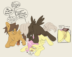 Size: 2000x1573 | Tagged: explicit, grimdark, artist:mushroompup, fluttershy, abuse, anal, anal orgasm, anal tugging, anus, bully, bullying, butt, colt, colt dumbbell, colt hoops, colt on filly, corrective rape, crying, cum, cumming, cutaway, dialogue, dripping precum, dumbbell, english, eyes closed, female, filly, flutterbuse, foal, foalcon, g4, gritted teeth, hair over one eye, hoops, horsecock, imported from derpibooru, large penetration, male, mottled genitals, nudity, onomatopoeia, open mouth, orgasm, pain, painal, pegasus, penetration, penis, plot, pony, pony on pony action, precum, punishment, raised hoof, rape, rape as punishment, sex, short mane, simple background, simultaneous orgasm, sobbing, sound effects, speech bubble, spread wings, squirting, straight, tail, teeth, thrusting, tight ass, tight fit, trio, vaginal secretions, vulva, white background, wings, younger