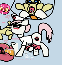Size: 766x800 | Tagged: explicit, artist:paciblabber, 1000 hours in ms paint, baby, baby pony, babycon, cervical penetration, cervix, drool, female, filly, foal, foalcon, futa, futa nurse redheart, g4, imported from derpibooru, intersex, masturbation, nudity, nurse redheart, oral, ovaries, pony, precum, pumpkin cake, sex, spread legs, spreading, uterus, vagina, vaginal secretions, vulva, x-ray