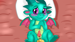 Size: 1920x1080 | Tagged: explicit, artist:jbond, anus, baby, baby dragon, babycon, bed, bedroom, blushing, cute, cute porn, dragon, dragon dick, duo, duo male, foalcon, freckles, g5, gay, hitch trailblazer, horsecock, implied anal, implied hitch trailblazer, implied sex, imported from derpibooru, lying down, male, nudity, offscreen character, on back, on bed, penis, pillow, pov, ship:spartch, shipping, sparky sparkeroni, sparkybetes, spread legs, spreading, stallion, wings