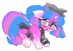 Size: 2888x2026 | Tagged: explicit, artist:darkstylerz, oc, oc:hsu darkity, 9/11, anus, colored, female, filly, foal, foalcon, glasses, imported from derpibooru, nudity, oc only, offspring, op is a duck, op is on drugs, parent:oc:darkstyle, parent:oc:hsu amity, parents:oc x oc, pony, simple background, sketch, solo, solo female, twin towers, vulva, white background, world trade center