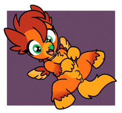 Size: 1488x1381 | Tagged: explicit, artist:cubcore, oc, oc:amber wing, abstract background, anus, balls, classical hippogriff, collar, foalcon, futa, futa oc, herm, hippogriff, hooves, human vulva, human vulva on pony, imported from derpibooru, intersex, lying down, nudity, oc only, on back, passepartout, pony, presenting, sheath, sheathed, showing off, solo, species swap, spread legs, spread wings, spreading, tail, vulva, wings