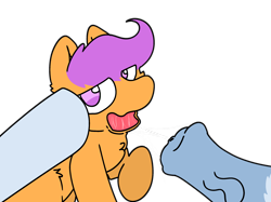 Size: 2732x2048 | Tagged: explicit, artist:blossomeclipse, scootaloo, age difference, chest fluff, colored, cum, cum in mouth, drool, drool string, ear fluff, female, filly, flank fluff, flat colors, foal, foalcon, g4, horsecock, imminent sex, imported from derpibooru, looking at you, male, nudity, offscreen character, open mouth, oral, penis, pony, pov, raised hoof, sex, simple background, soarin', stallion, stallion on filly, straight, transparent background, vein