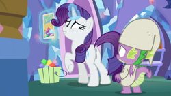 Size: 1920x1080 | Tagged: explicit, rarity, spike, age difference, anus, butt, clothes, dock, dragon, dragon dick, dragon dropped, duo, duo male and female, edit, edited screencap, female, foalcon, g4, horn, imported from derpibooru, magic, magic aura, male, mare, my little pony: friendship is magic, nightgown, nudity, penis, plot, pony, rearity, screencap, season 9, ship:sparity, shipping, spike's room, straight, tail, telekinesis, twilight's castle, unicorn, vulva, winged spike, wings