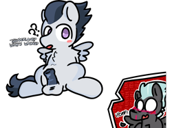 Size: 2732x2048 | Tagged: explicit, artist:nightstar, age difference, alternate version, background removed, blood, blushing, brothers, colt, confused, cute, dialogue, duo, duo male, foal, foalcon, g4, gay, horsecock, imminent incest, imminent rape, imminent sex, imported from derpibooru, incest, male, nosebleed, nudity, onomatopoeia, pegasus, penis, pomf, pony, question, question mark, rumble, sexually oblivious, ship:rumblelane, shipping, sibling incest, siblings, simple background, sitting, spread wings, stallion, stallion on colt, text, thunderlane, transparent background, wingboner, wings