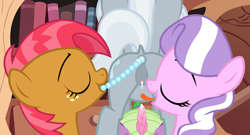 Size: 3888x2099 | Tagged: explicit, babs seed, diamond tiara, silver spoon, spike, .svg available, after vaginal, aftersex, anal beads, anal insertion, barbed penis, beads, bisexual, bisexual female, book, bookshelf, butt, creampie, cum, dock, dragon, dragon dick, earth pony, eyes closed, female, filly, filly on dragon, filly on dragon male, filly on filly, foal, foalcon, g4, golden oaks library, group, imported from derpibooru, insertion, interspecies, leaking cum, male, nudity, offscreen character, offscreen male, penis, pony, pony on dragon action, quartet, raised tail, rear view, reverse foalcon, sex toy, ship:silverspike, shipping, show accurate, show accurate porn, silverbutt, straight, svg, tail, tail aside, tongue out, vaginal creampie, vector, vulva