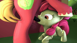 Size: 1920x1080 | Tagged: explicit, artist:sfmacncheese, apple bloom, 3d, age difference, animated, applecest, big macintosh, bloomsub, blowjob, brother and sister, duo, duo male and female, earth pony, facefuck, female, femsub, filly, foal, foalcon, g4, holding head, horsecock, imported from derpibooru, incest, male, nudity, oral, oral penetration, outdoor sex, outdoors, penetration, penis, pony, sex, siblings, size difference, sound, source filmmaker, stallion, stallion on filly, straight, submissive, webm
