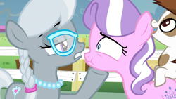 Size: 1920x1080 | Tagged: questionable, diamond tiara, silver spoon, braid, colt, colt on filly, crusaders of the lost mark, doggy style, earth pony, edit, edited screencap, female, fence, filly, foal, foalcon, from behind, g4, glasses, implied sex, imported from derpibooru, jewelry, male, my little pony: friendship is magic, necklace, outdoor sex, outdoors, pipsqueak, piptiara, pony, screencap, sex, shipping, softcore, straight, trio