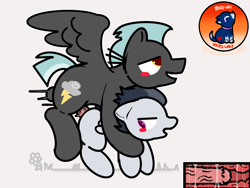 Size: 2160x1620 | Tagged: explicit, artist:n1ck1wolf, age difference, anal, blank flank, blushing, brothers, circle tool, colt, crappy art, derpibooru exclusive, doggy style, duo, duo male, ears back, flower, flying, flying sex, foal, foalcon, from behind, g4, gay, grass, horsecock, implied outdoors, imported from derpibooru, incest, inside view, looking pleasured, male, movement, nudity, pegasus, penetration, penis, pony, rumble, sex, ship:rumblelane, shipping, sibling incest, siblings, smiling, stallion, stallion on colt, thunderlane