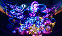 Size: 4100x2374 | Tagged: explicit, artist:qlop, princess celestia, princess luna, alicorn, alternate version, armor, bdsm, beads, blushing, boots, breastplate, clothes, cloud, collar, complex background, crescent moon, crown, dark magic, dominant, dubious consent, duo, eclipse, entranced, ethereal, ethereal mane, evil, evil counterpart, evil luna, female, femsub, filly, filly luna, filly on filly, fisheye lens, foal, foalcon, foaldom, futa, futa filly, futa filly on filly, futa nightmare moon, futa on female, futa on filly, futa princess luna, futadom, g4, gem, glowing, glowing eyes, gold, gold eyelashes, hairclip, high res, horn, horns, horsecock, hypno eyes, imported from derpibooru, incest, intersex, jewelry, kaa eyes, lesbian, lunadom, lying down, magic, magic control, magic penis, messy mane, messy tail, metal, mind control, moon, necklace, nightmare moon, nightmare woon, nudity, open mouth, outdoor sex, outdoors, overwhelmed, penetration, penis, pink-mane celestia, pony, princess, raised hoof, regalia, royal sisters, rubber, rubber boots, sex, ship:princest, shipping, shoes, siblings, sisters, smiling, solar eclipse, spikes, spiral, spread wings, standing, stars, stone, stunned, submission, submissive, sun, surprised, tail, tongue out, tree, unicorn horn, vaginal, wings, woona, young, younger