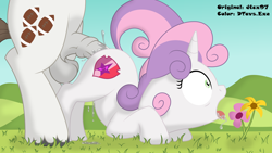 Size: 5760x3240 | Tagged: explicit, artist:dtavs.exe, artist:dtcx97, sweetie belle, absurd resolution, age difference, ahegao, ambiguous penetration, ass up, balls, bipedal, color edit, colored, duo, duo male and female, edit, face down ass up, father and child, father and daughter, female, female focus, filly, flower, foal, foalcon, g4, hondo flanks, horn, horsecock, imported from derpibooru, incest, infidelity, male, medial ring, nudity, offscreen character, offscreen male, open mouth, out of frame, outdoor sex, outdoors, penetration, penis, pinpoint eyes, pony, pony on pony action, sex, ship:sweetieflanks, shipping, shocked, shocked expression, show accurate, show accurate porn, sketch, solo focus, stallion, stallion on filly, straight, tail, the cmc's cutie marks, tongue out, unicorn, unshorn fetlocks, wall of tags