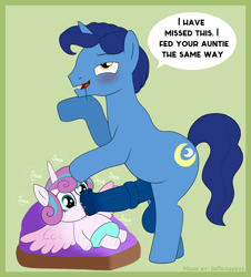 Size: 2350x2600 | Tagged: explicit, artist:inprogress, princess flurry heart, age difference, baby, babycon, blowjob, cock nursing, diaper, female, filly, foal, foalcon, g4, grandfather and grandchild, grandfather and granddaughter, horn, horsecock, implied twilight sparkle, implied twinight, imported from derpibooru, incest, male, night light, nudity, onomatopoeia, oral, pegasus, penis, pony, sex, ship:flurrynight, size difference, speech bubble, stallion, straight, unicorn