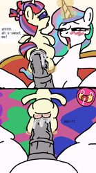 Size: 2000x3600 | Tagged: explicit, artist:paciblabber, princess celestia, 1000 hours in ms paint, age difference, alicorn, baby, baby pony, babycon, cum, female, filly, filly moondancer, foal, foalcon, futa, futa on female, futa on filly, futa princess celestia, g4, horn, imported from derpibooru, intersex, lesbian, mare, mare on filly, mare on filly action, moondancer, moonlestia, nudity, penetration, pony, sex, spread legs, spreading, unicorn, vaginal, vaginal secretions, vulva, younger